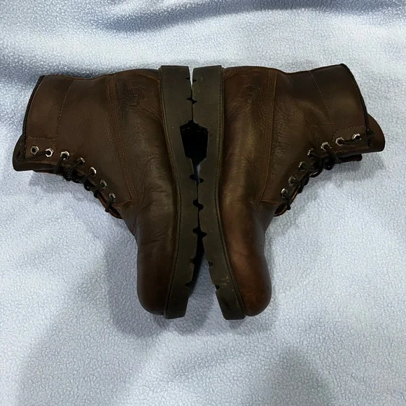 Timberland 22095 1140 Mens Leather Boots, Dark Brown, Oil Resistant Soles, Sz 9M - Picture 4 of 5